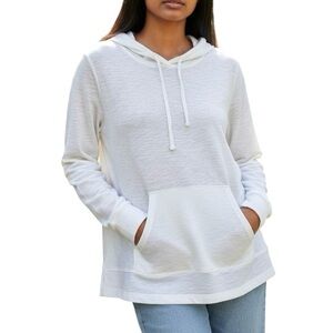 Weatherproof Vintage Women’s Slub Hoodie White Medium Great Condition